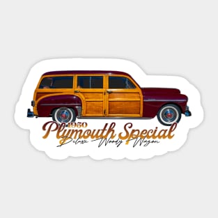 1950 Plymouth Special Deluxe Woody Wagon Sticker